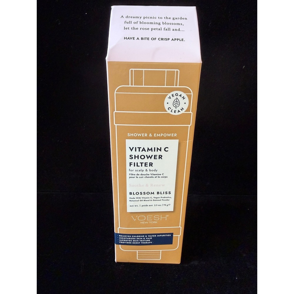 Voesh New York Vitamin C Shower Filter Blossom Bliss Vegan Scalp Body 2.5oz NEW